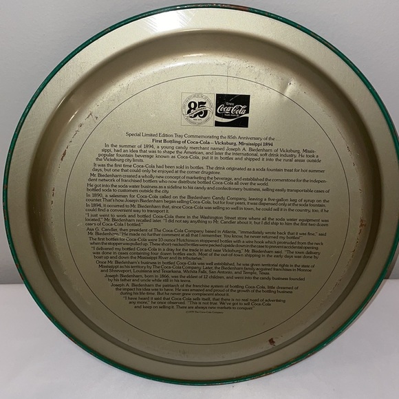 Vintage 1979 85 Anniversary Coca-Cola Tray - Picture 2 of 8